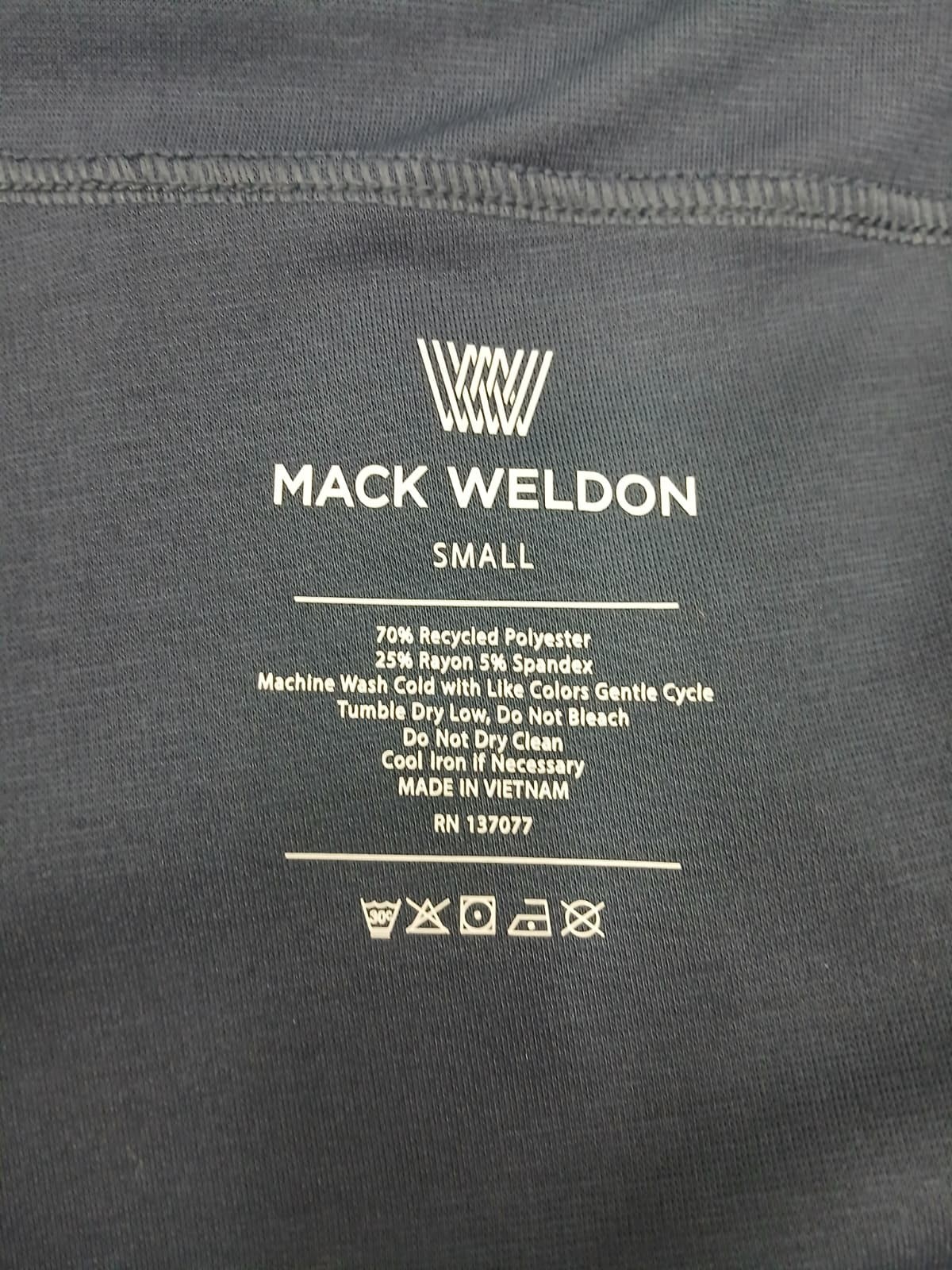 Mack Weldon For Daily Wear Sweatpants Jogger Navy Drawstring Stretch Men’s S
