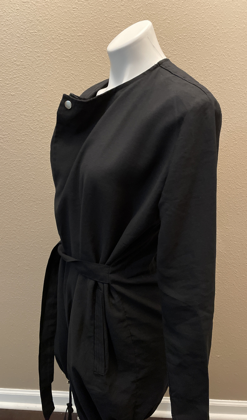NWT ReVamped Open Jacket Shrug Tie Belt and Drawstring Bottom. Slash Pockets XS