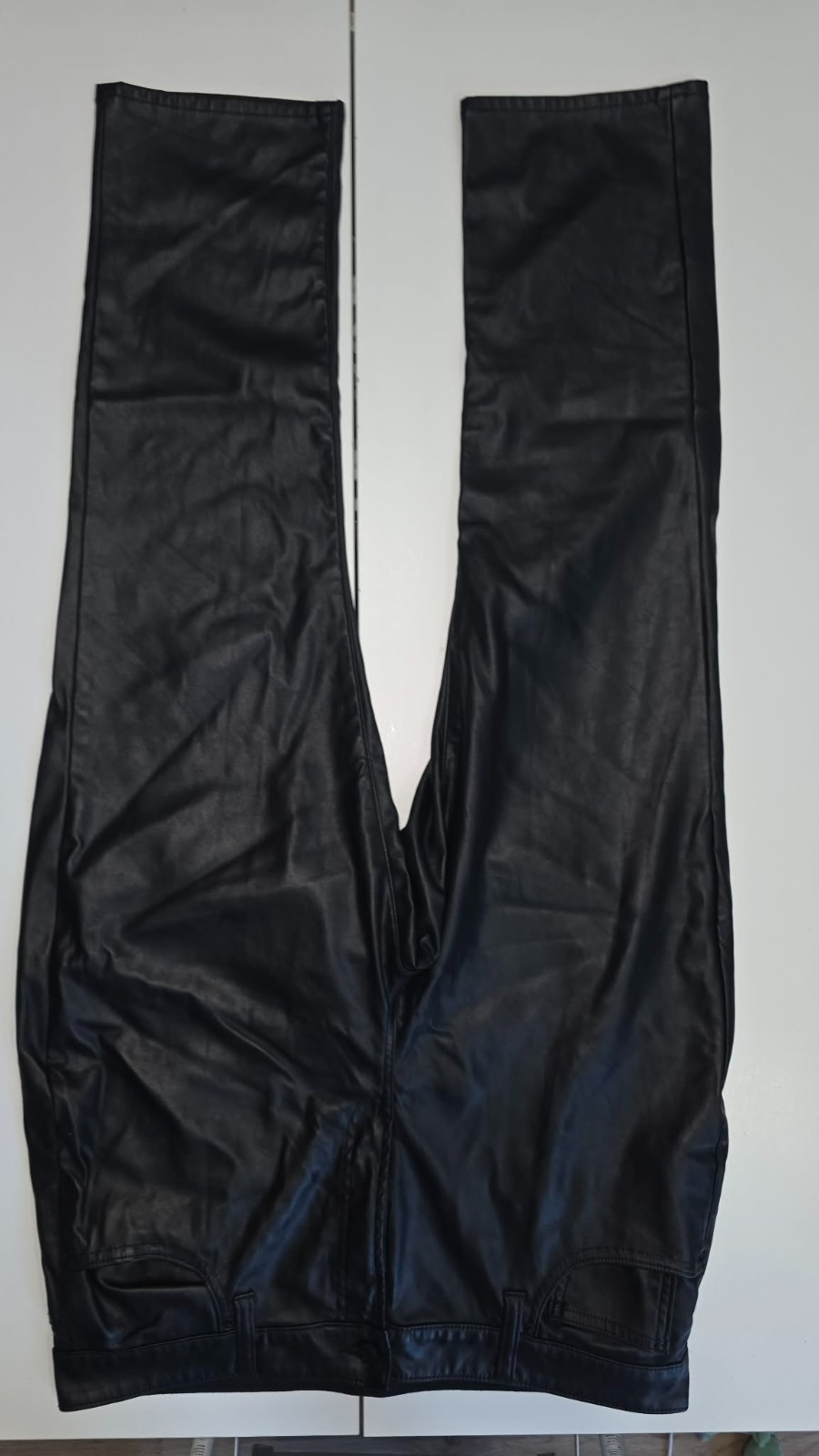 GAP Denim – Black High Rise Vegan Leather Vintage Slim Pants