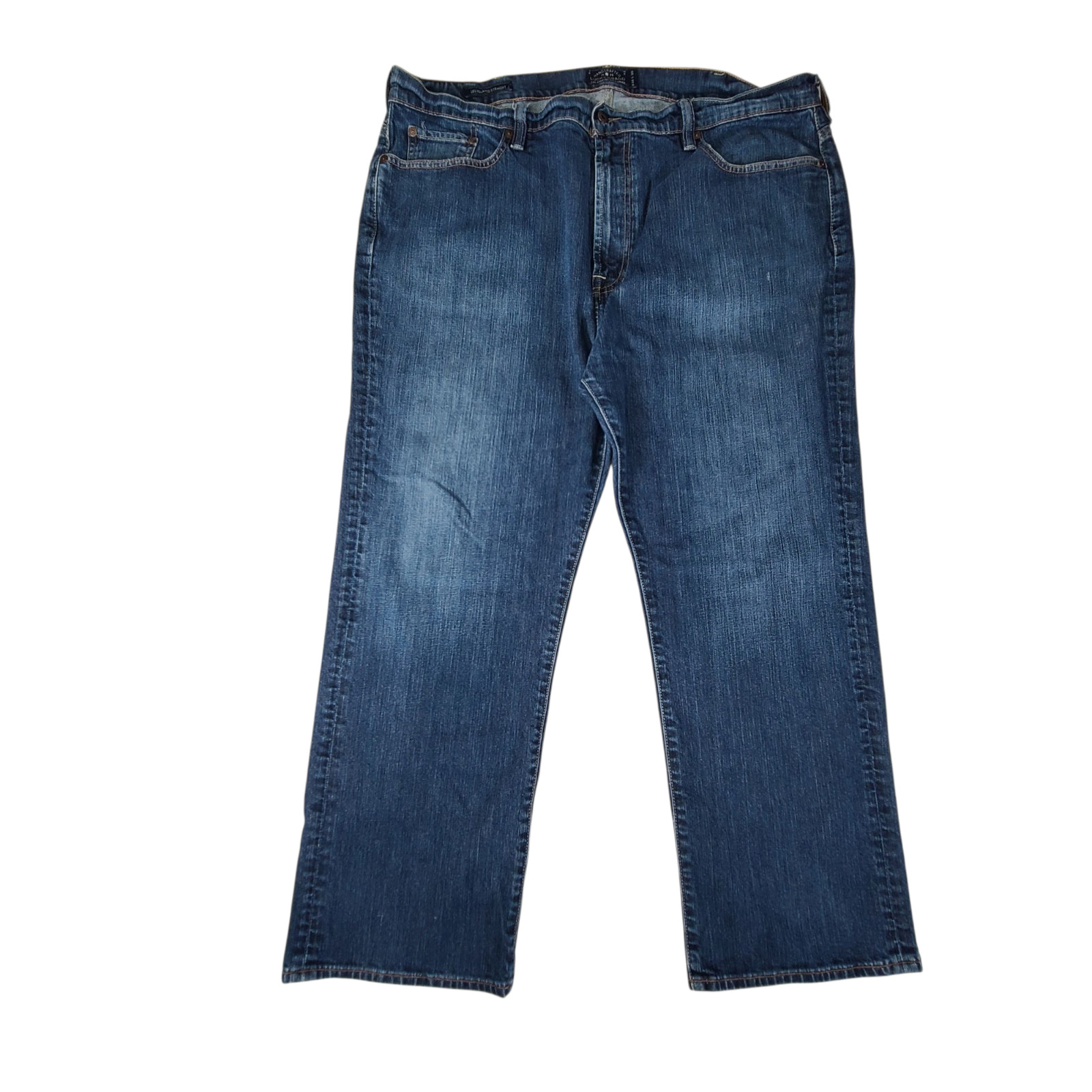 Lucky Brand 181 Relaxed Stretch Rugged Blue Denim Jeans Mens 44×30 (42×27)