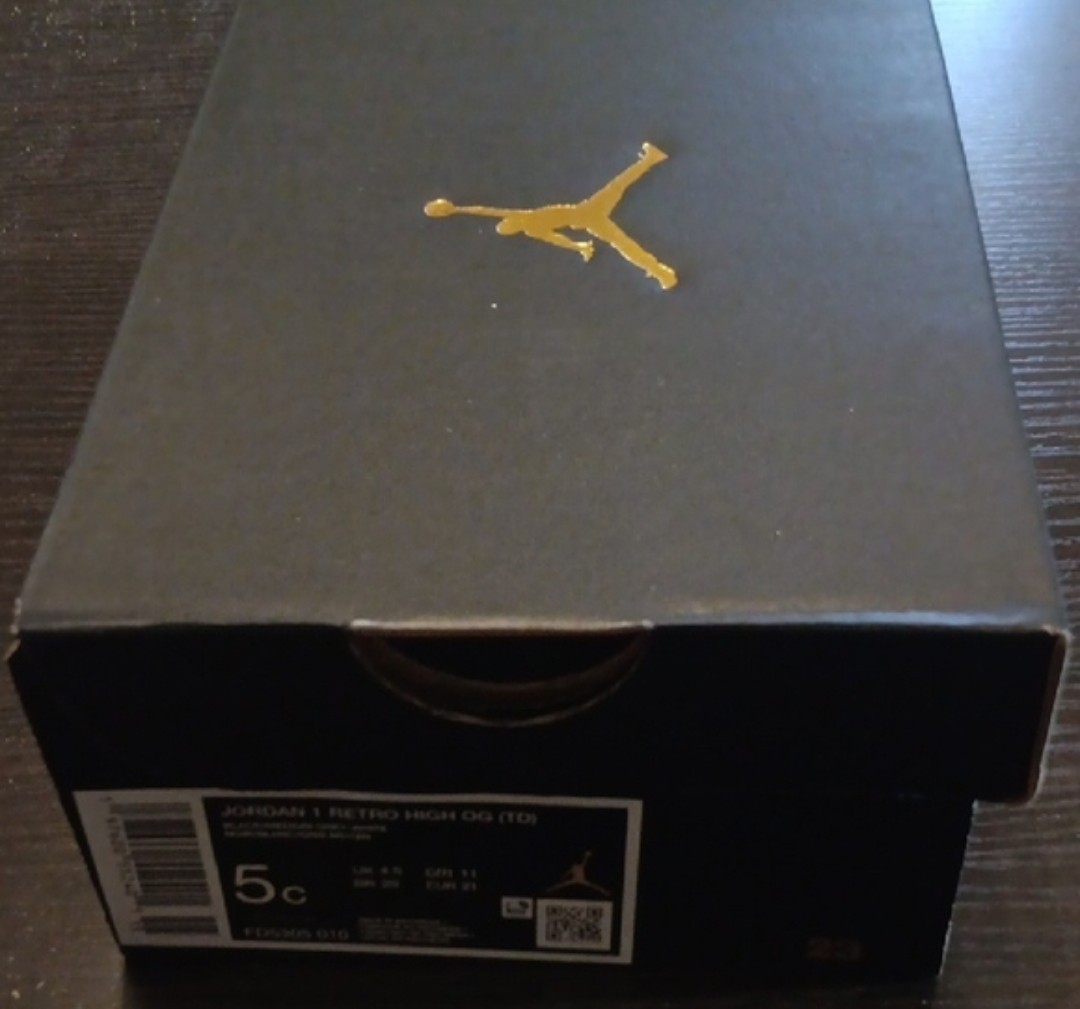 Jordan 1 Retro High OG Satin Shadow (TD) Kids 5c NWBOX