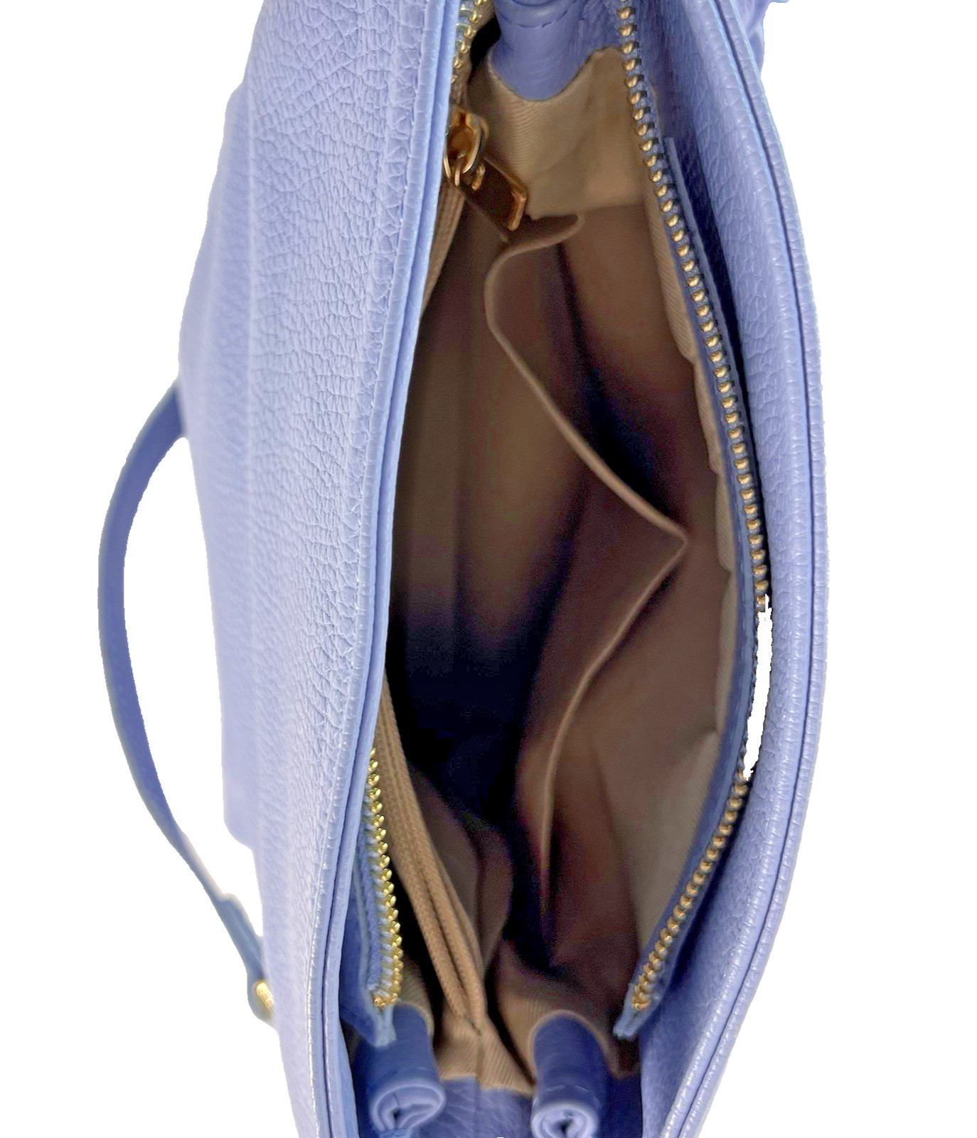 NEW! Italian Genuine Pebbled Leather Purse Combination Handbag/Crossover Design