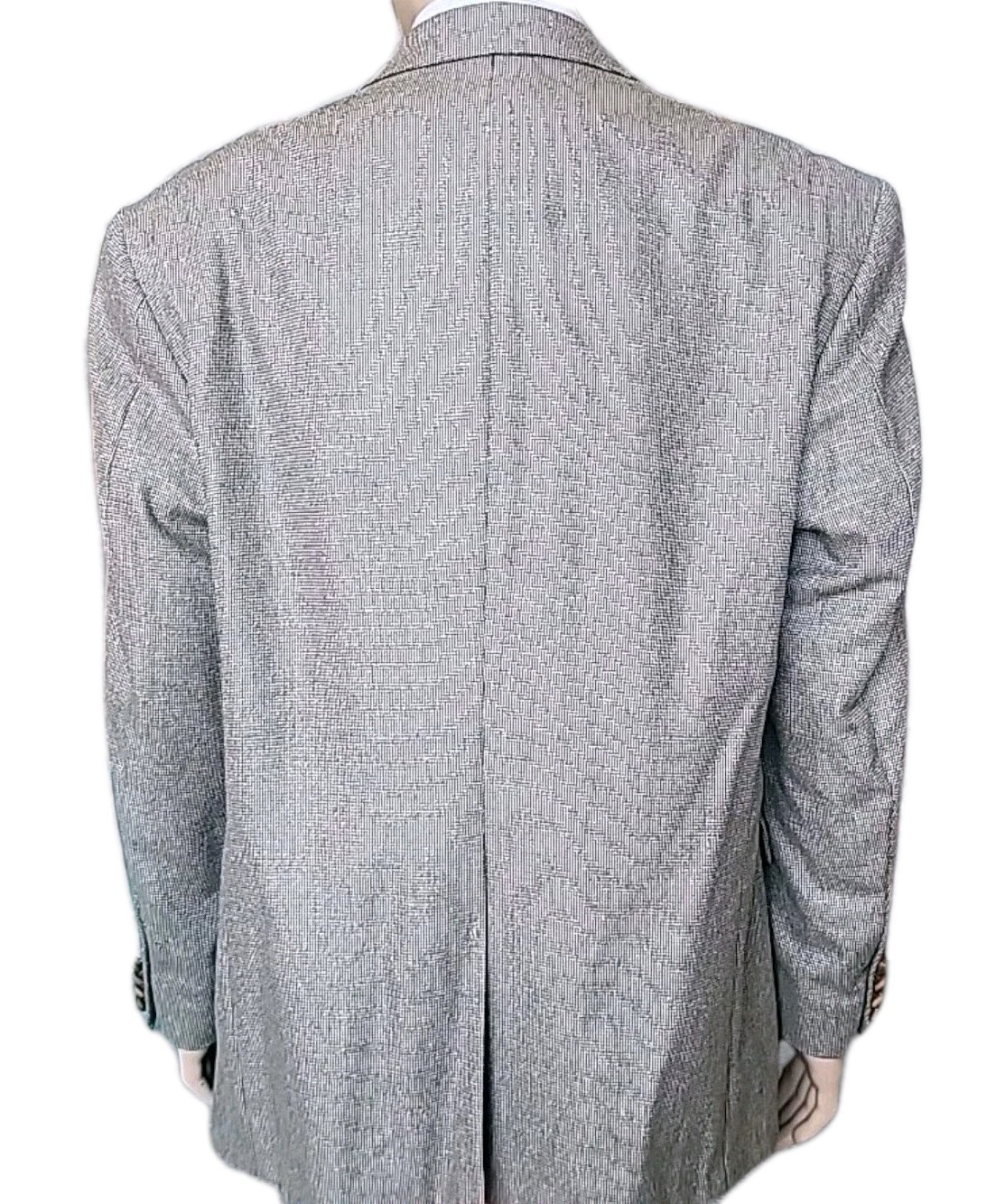 Deansgate Tailors Row Blazer Mens 46 Houndstooth Silk Wool Sport Coat Jacket