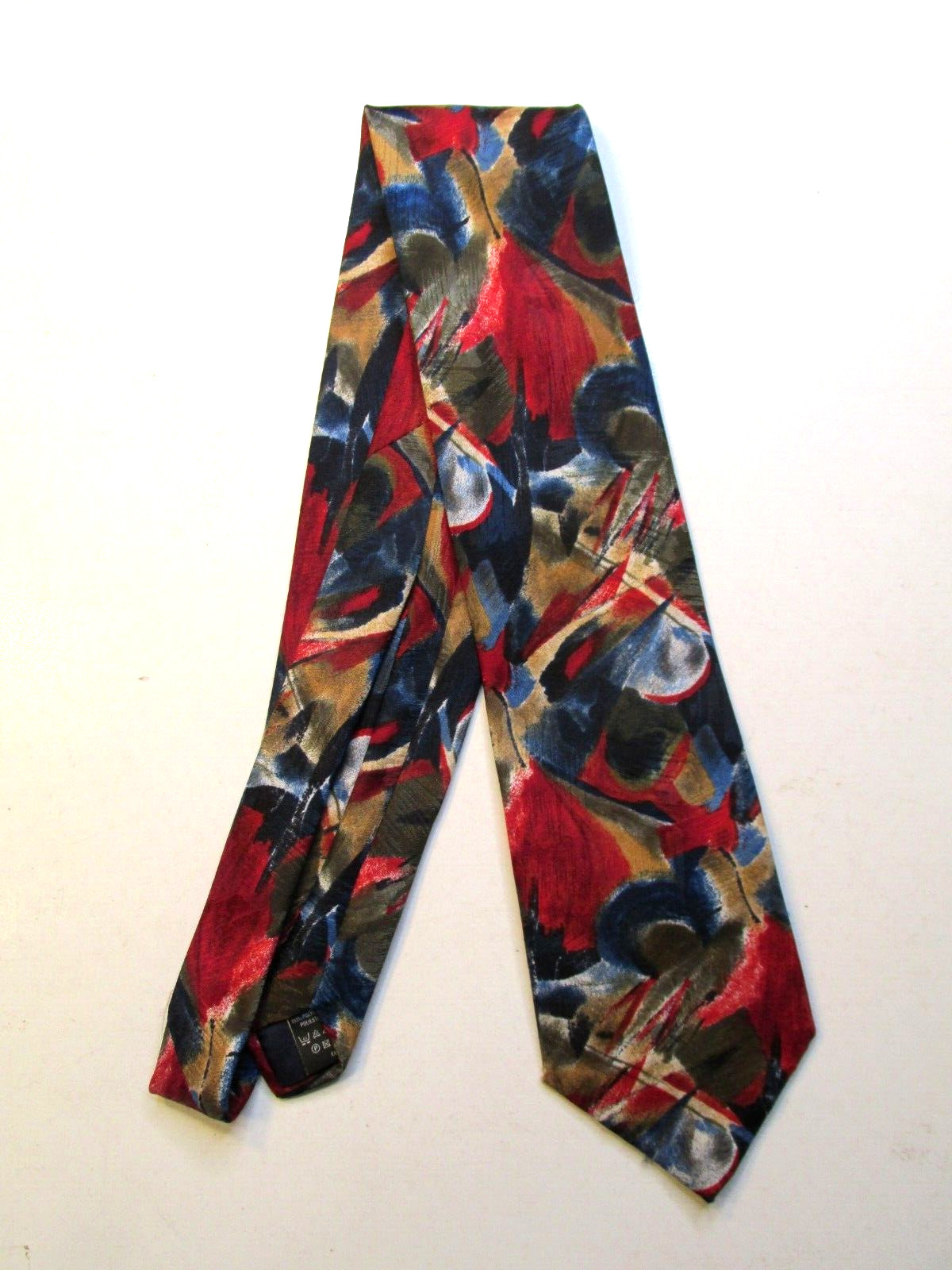 ST. MICHAEL from MARKS & SPENCER Suit Tie 3.5″ Wide Multicolor Art to Wear