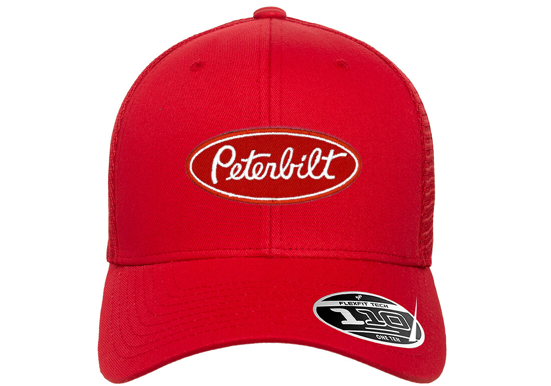 PETERBILT TRUCK Embroider TRUCKER SNAPBACK FLEXFIT 110M HAT *SHIPS IN A BOX ***