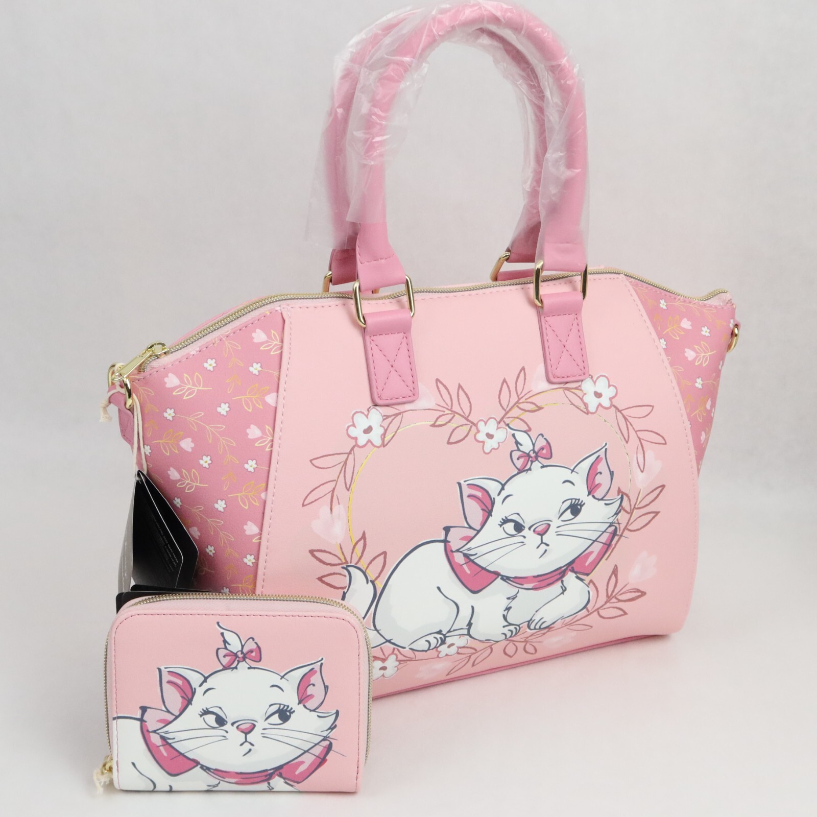 Loungefly Aristocats Satchel Wallet Handbag Purse Bag Crossbody Marie I’m a Lady