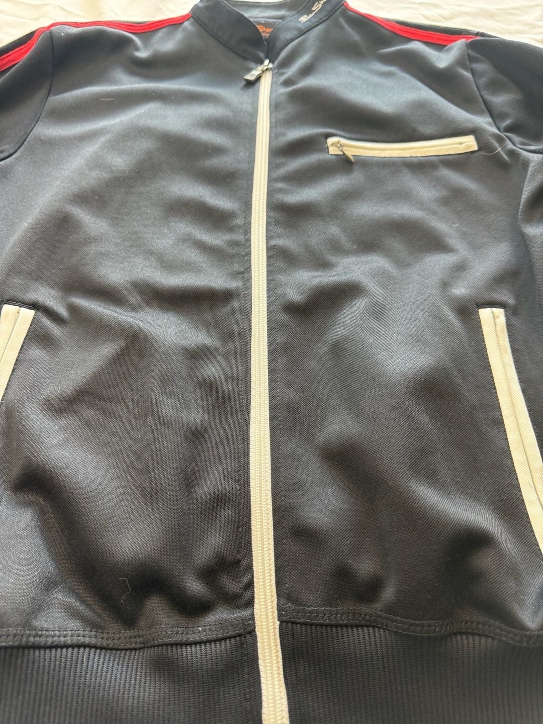 Ben Sherman Mod Target Full-Zip Track Jacket with Sleeve Stripes
