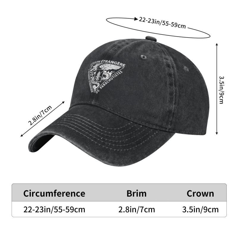Adjustable 2 REP French Foreign Legion Baseball cap casual comfortable cap