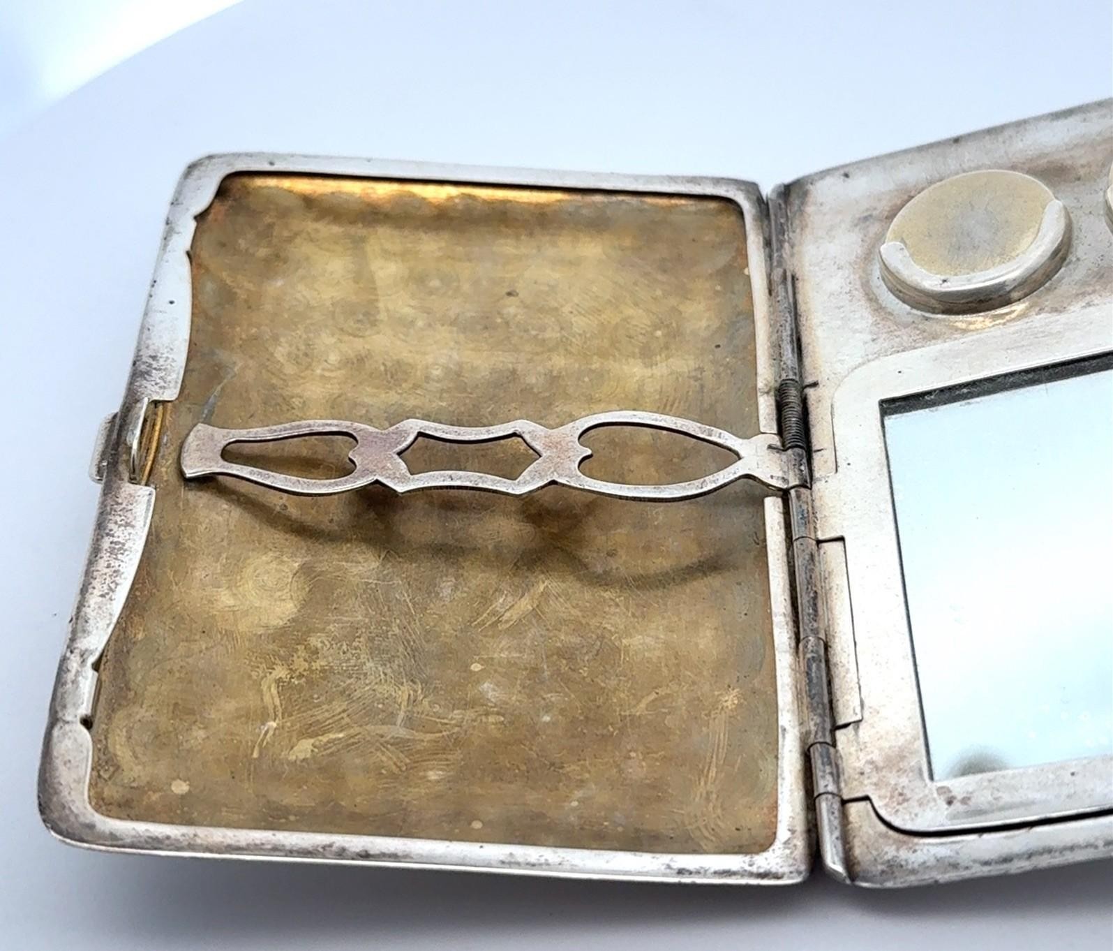WHSCO .925 Sterling Silver Coin Compact Purse, NO MONO, 96.6g
