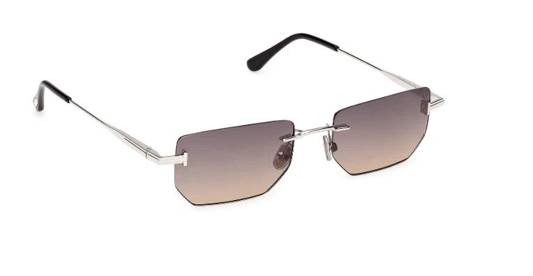 Tom Ford ETHAN-02 FT1355 16B Shiny Palladium/ Gradient Smoke Men’s Sunglasses