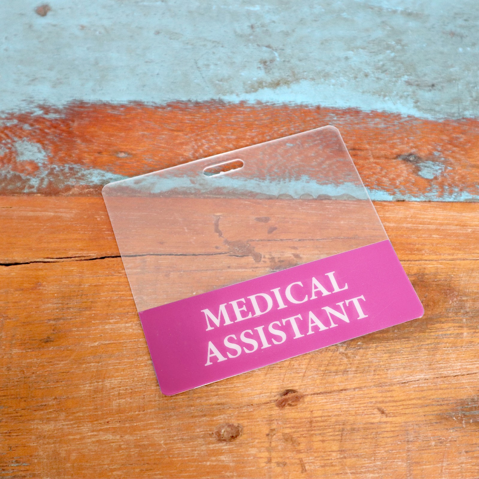 Clear RN Badge Buddy HORIZONTAL – Transparent Hospital & Nurse ID Backer Card