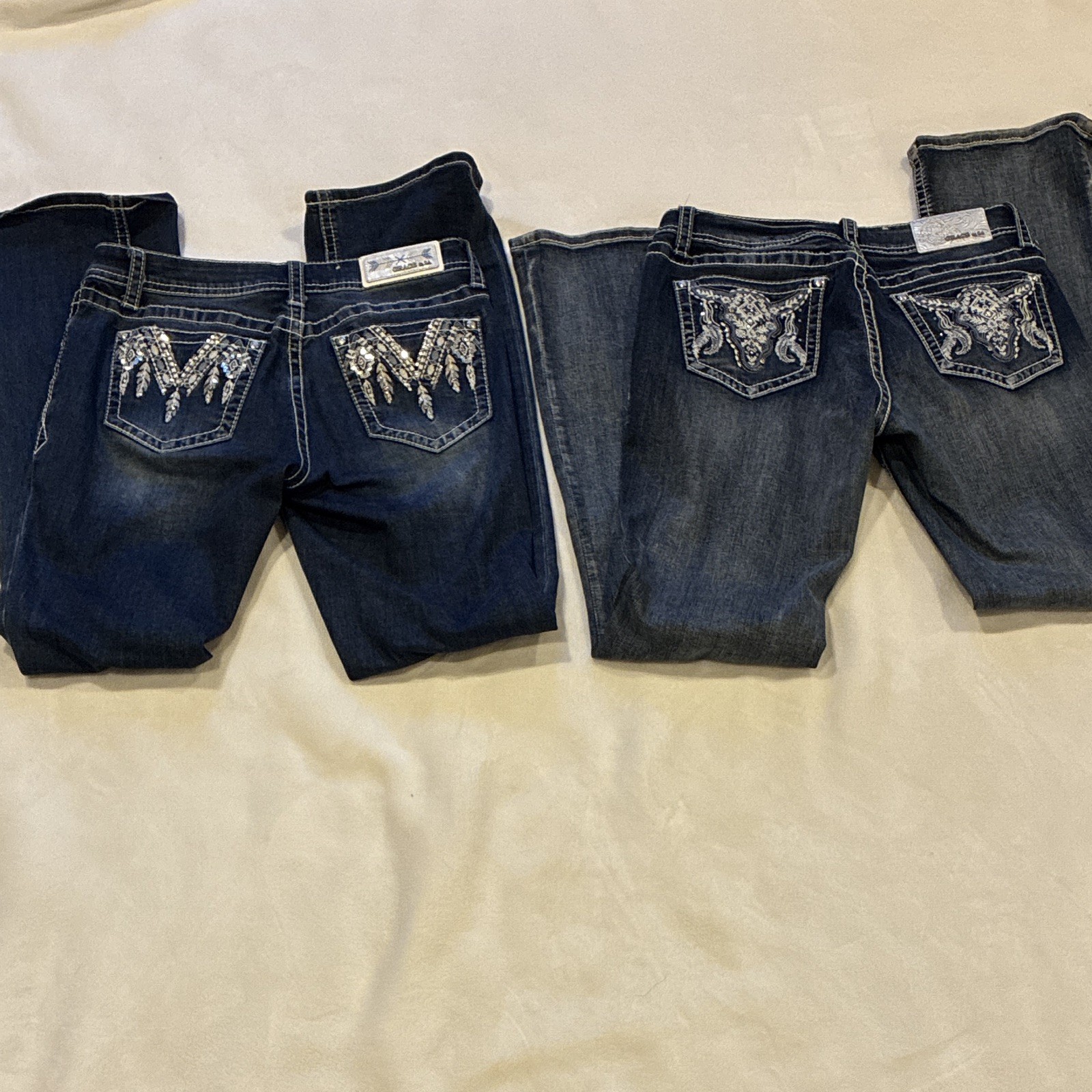 Grace Women’s Blue Dark Wash Bootcut Jeans size 28. 2 for $70 1 for $40