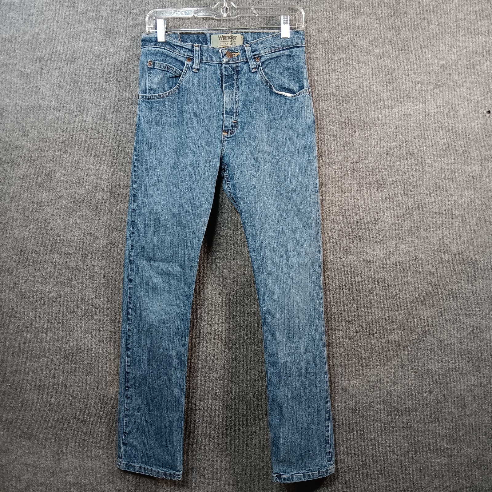 Wrangler Authentics Straight Leg Jean Blue Denim Cotton Stretch Medium Wash
