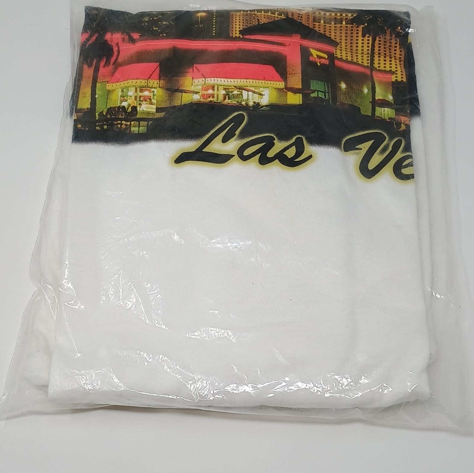 In-N-Out Burger Las Vegas Logo Graphic Print T-Shirt Mens XL White 2015 New B