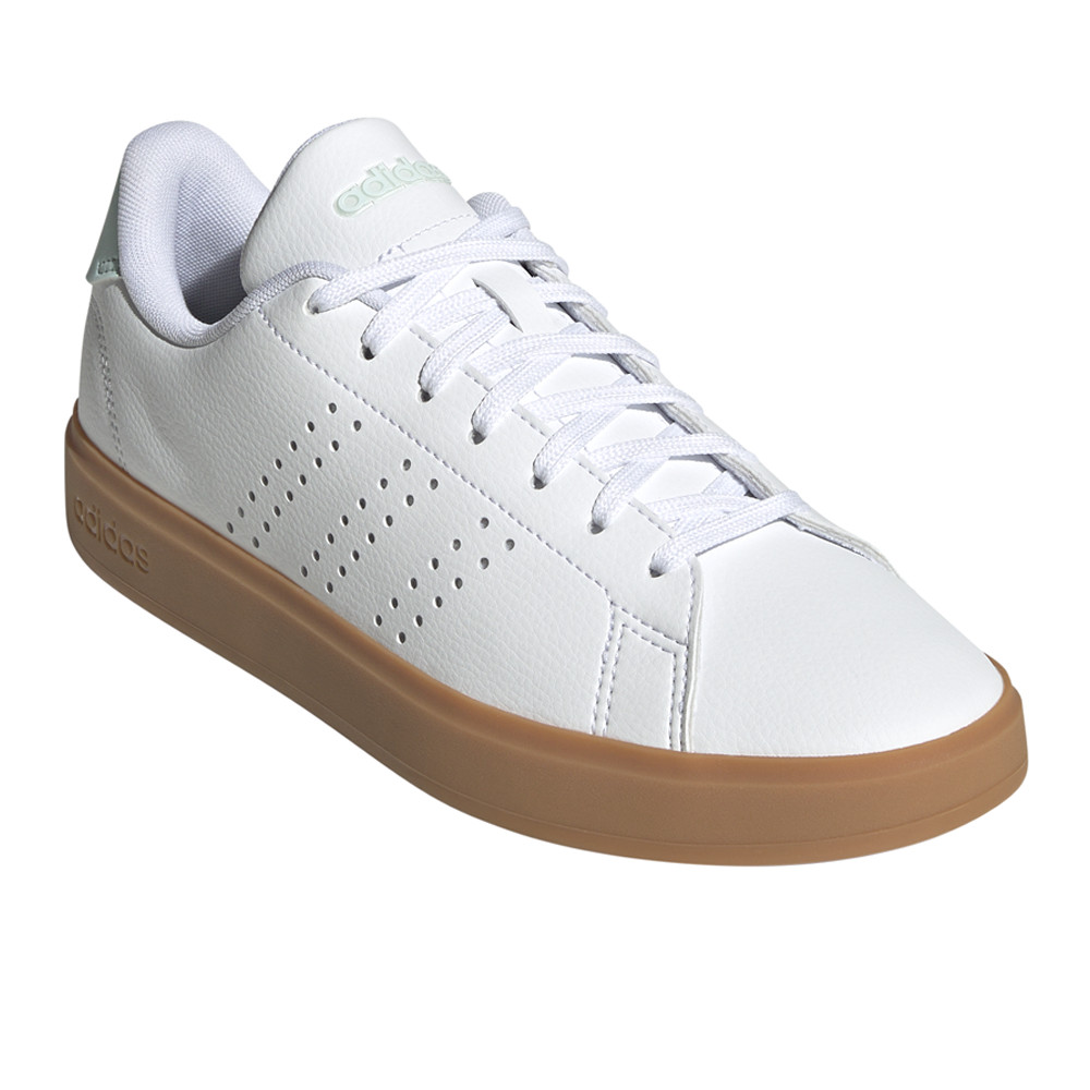 adidas Advantage 2.0 Lace Up Womens White Sneakers Casual Shoes JH6855