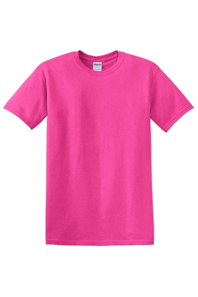 6 Pack Gildan 5000 Men’s T-Shirt Heavy Cotton Short Sleeve Plain Blank Tee S-3XL