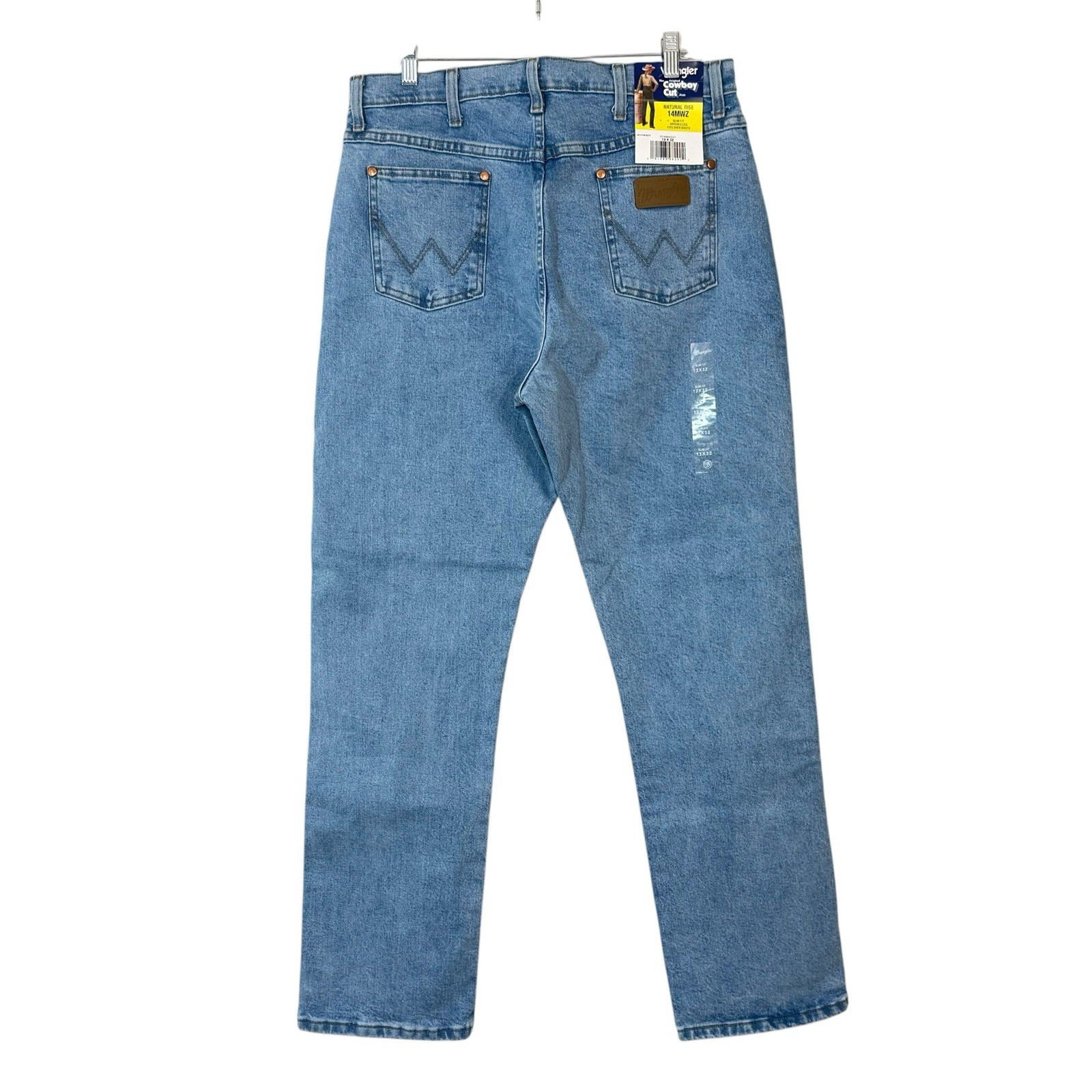 NWT Wrangler Slim Fit Tapered Boot Cut Jeans Womans Sz 13X32 Cowgirl 14MWZ Blue