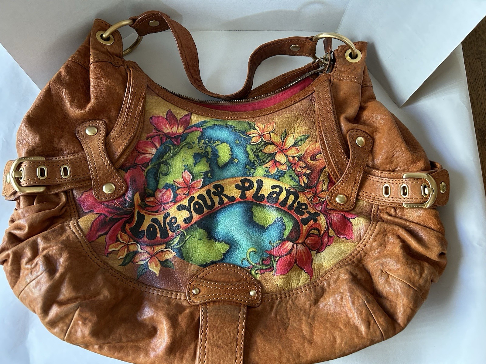 Isabella Fiore Leather Hobo Bag Tattoo Collection Love Your Planet