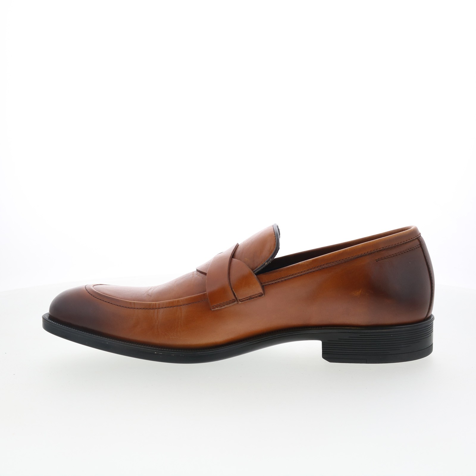 Johnston & Murphy 24-7186 Mens Brown Leather Loafers & Slip Ons Casual Shoes