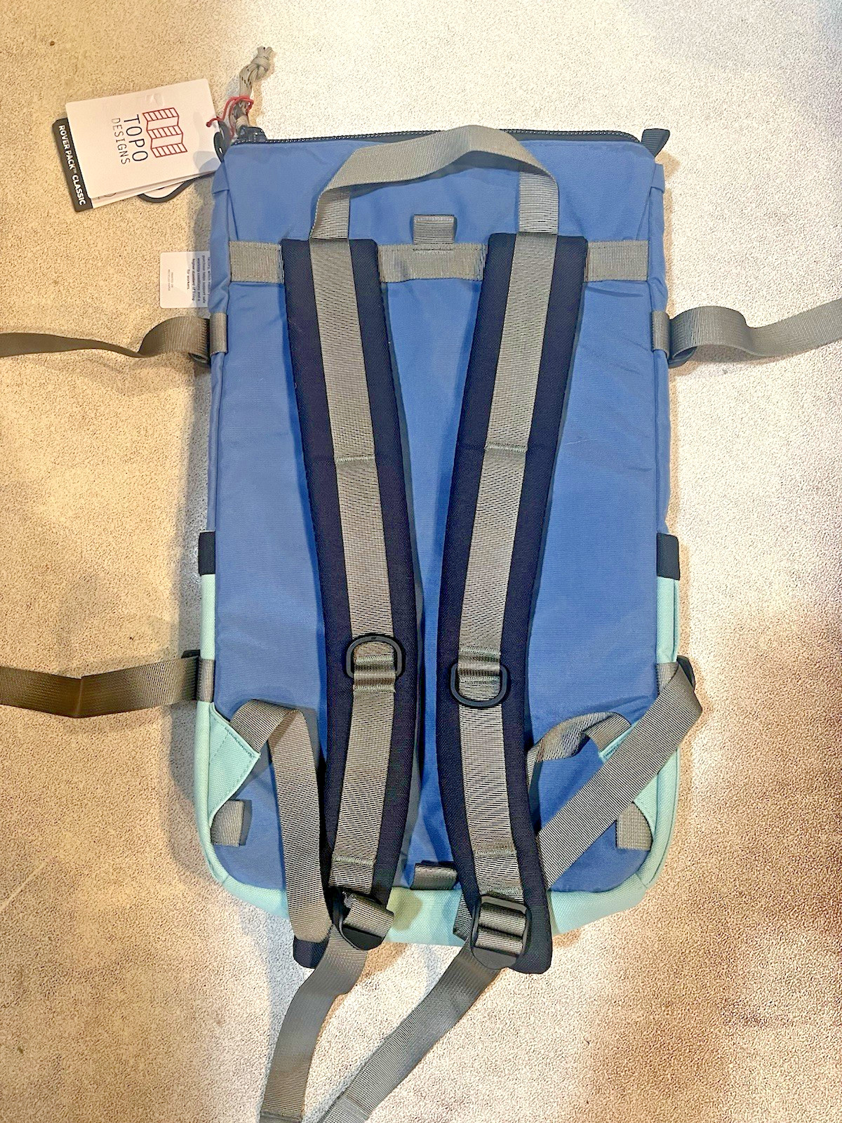 NWT Topo Rover Pack Backpack Classic Stone Blue/Ash Green