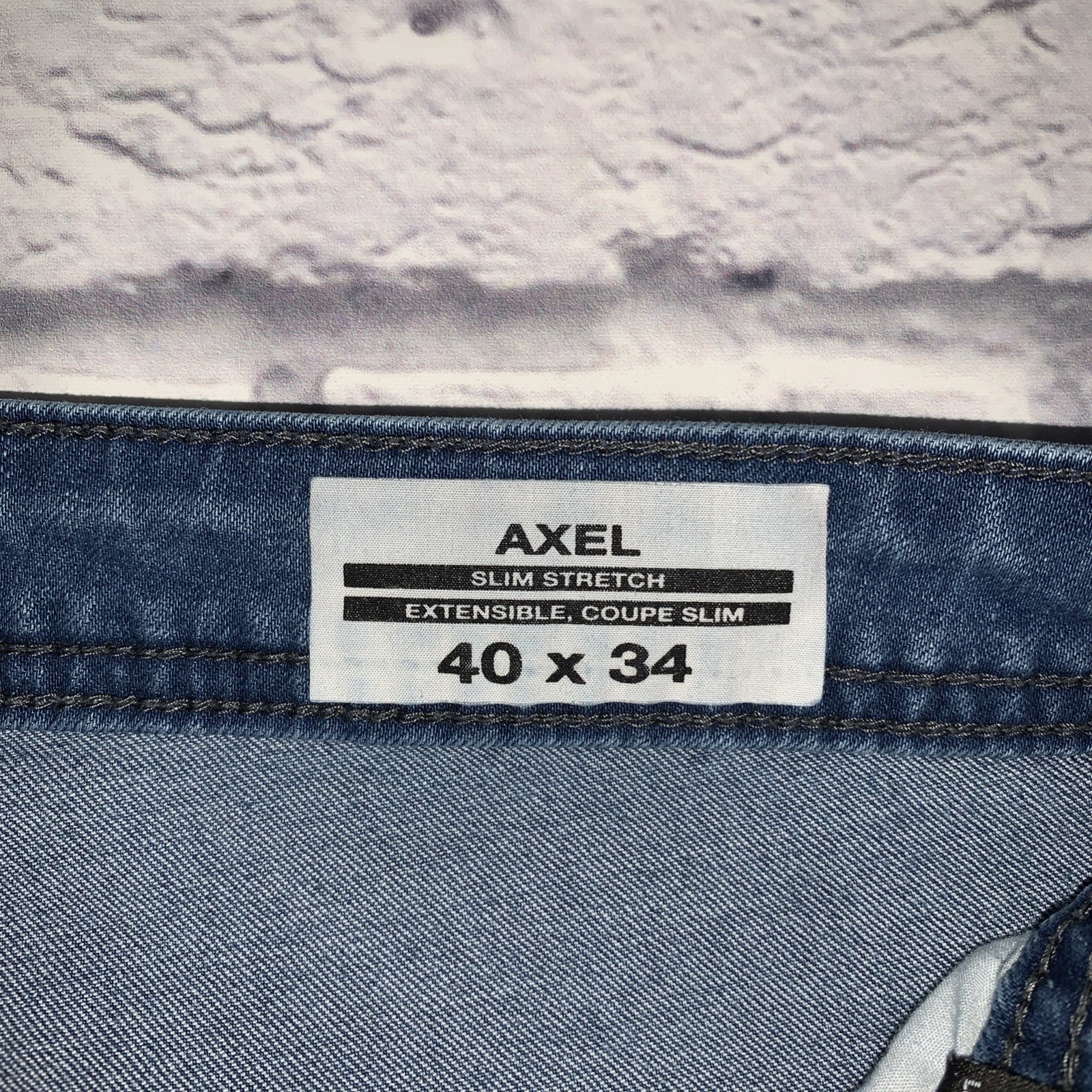 Buffalo David Bitton Jeans Mens 40×34 Axel Slim Stretch Blue Denim