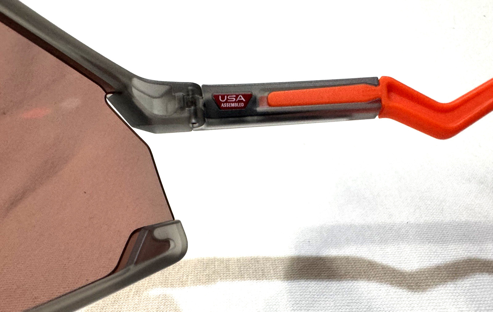 OAKLEY Bxtr Matte Grey Ink/Orange Shield Sunglasses OO9280-14 Authentic – New