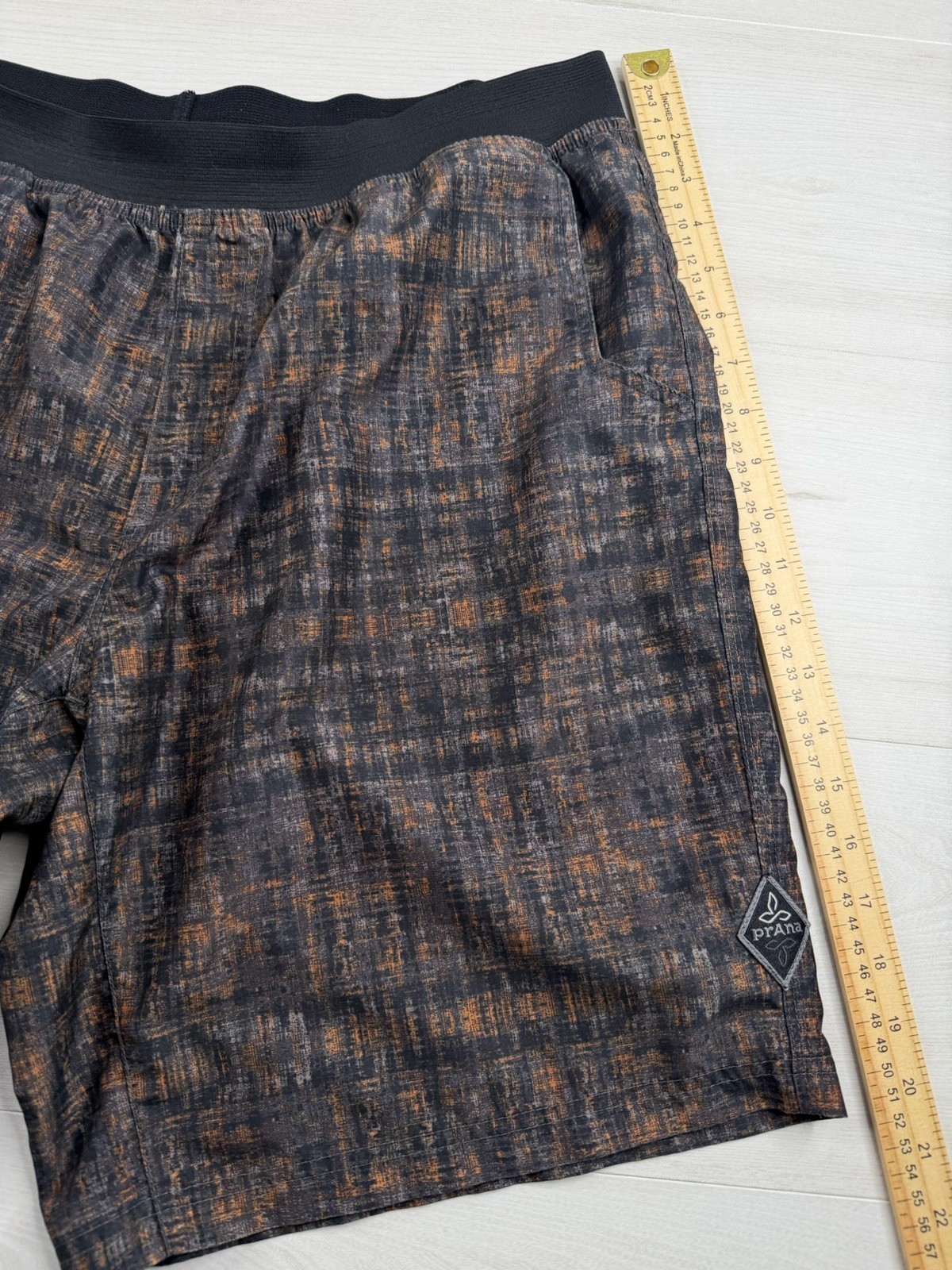 PrAna Breathe Mojo Shorts Performance Stretch Unlined Hiking Outdoor Men XL EUC
