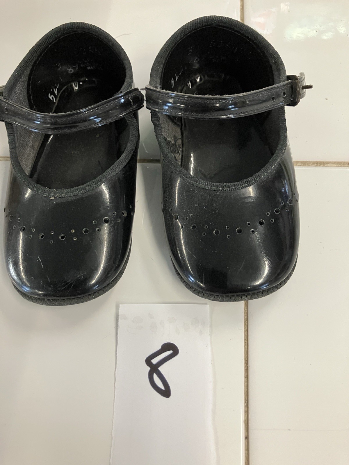 Vintage Baby Shoes 4.5 Inches Long Black