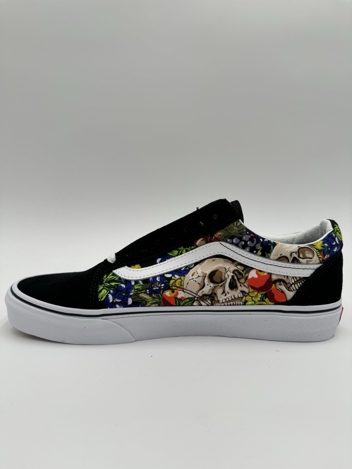 Vans Men’s Old Skool Fruit Skull Size 10.5 Black White |VN0005UFMCG|