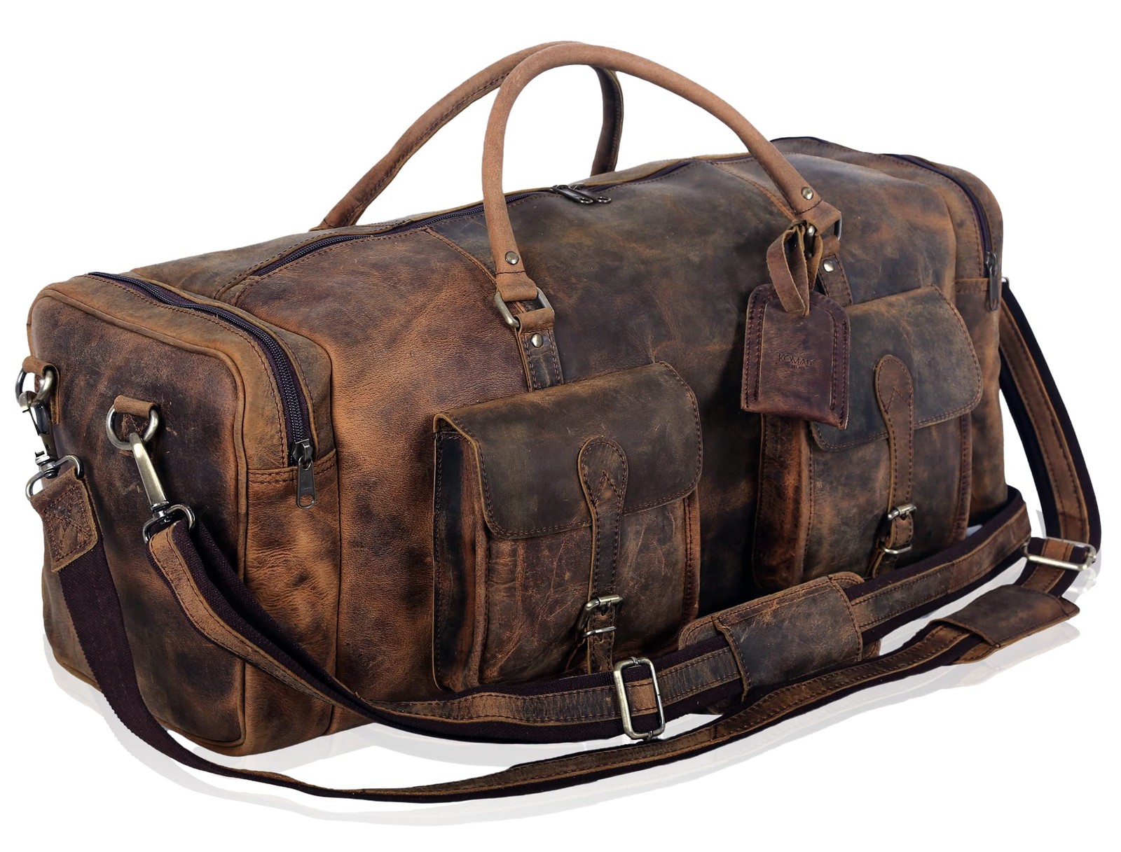 28 inch Duffel Bag Travel Sports Overnight Weekend Leather Duffle Bag for Gym…