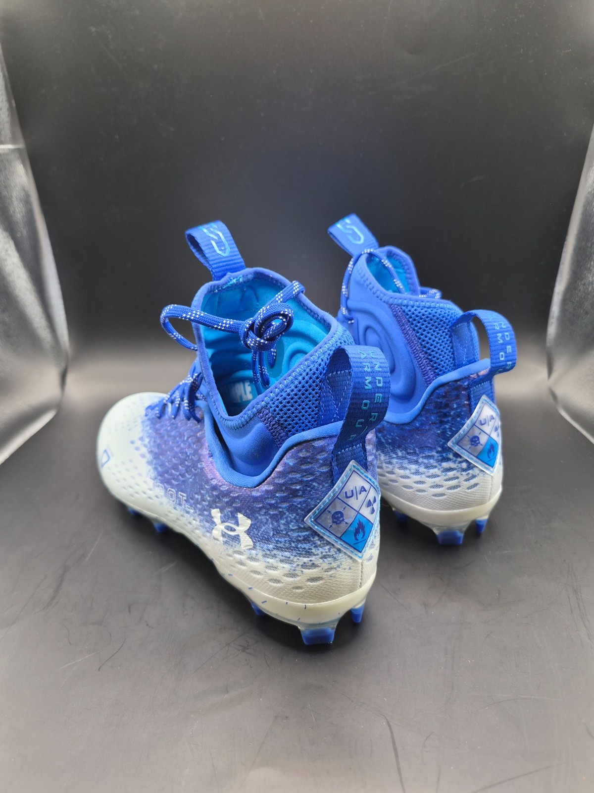 Under Armour Spotlight Lux MC (Size 9) “Blue/White” Men’s Football Cleats