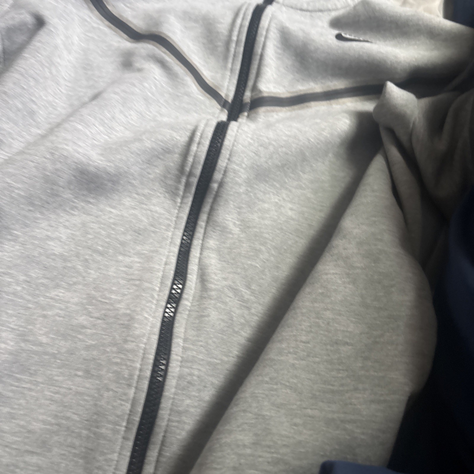 Nike Men’s Tech Windrunner Fleece Full Zip Hooded Jacket Size M Grey CU4489-063