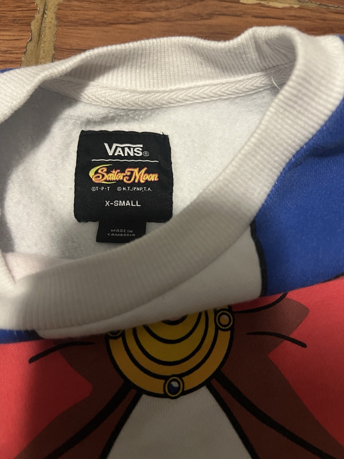 VANS X PRETTY GUARDIAN SAILOR MOON COLLAB BFF CREW FLEECE SWEATER Womens XS