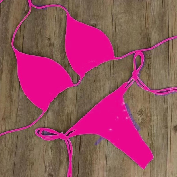 New Sexy Mini Bikini Shiny Women Brazilian G-String Set Thong Swimwear Swimsuits