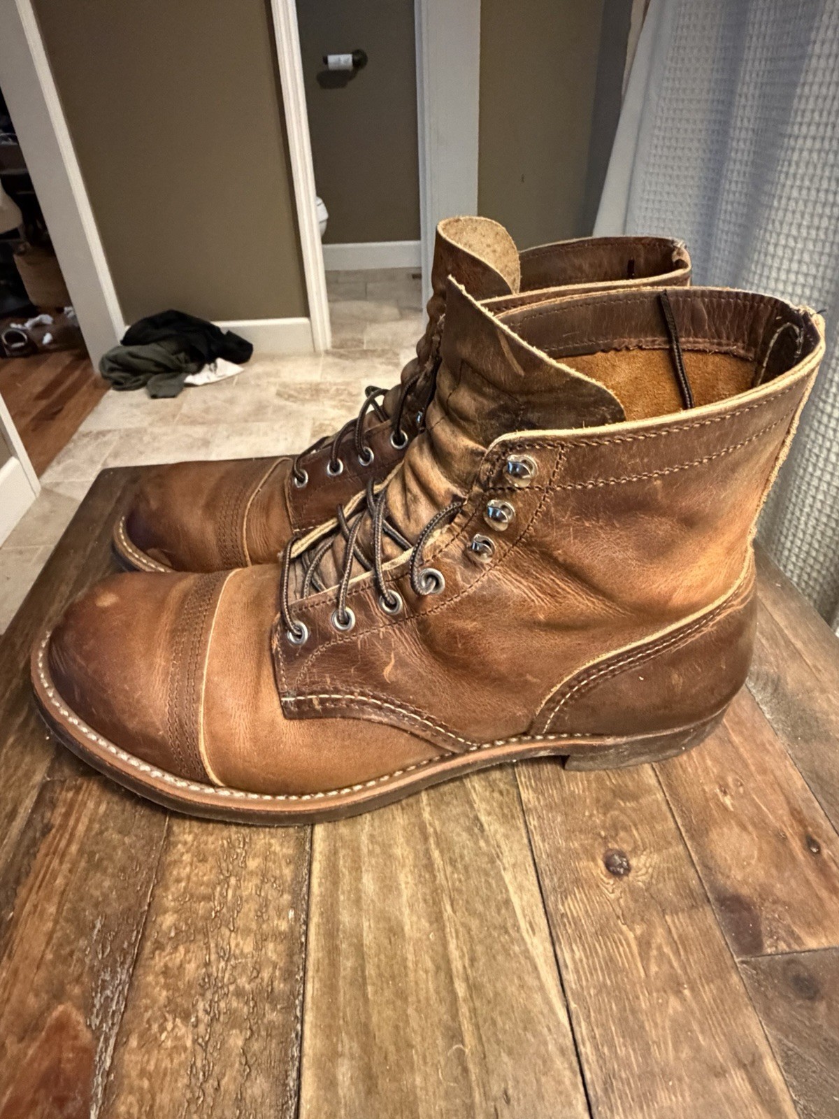 Red Wing Shoes Iron Ranger Heritage 8085 Men’s Copper Rough Tough Size 12