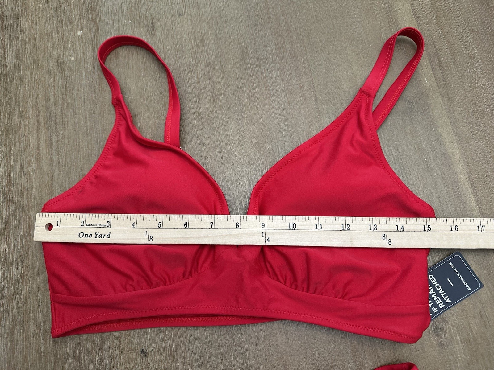 Blooming Jelly 2 Piece Red Swimsuit Top & Side Tie Ruched Skort Skirt Size Large
