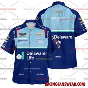 Michael McDowell Nascar Racing 2026 Uniform Apparel Clothes Hawaiian Polo Shirts