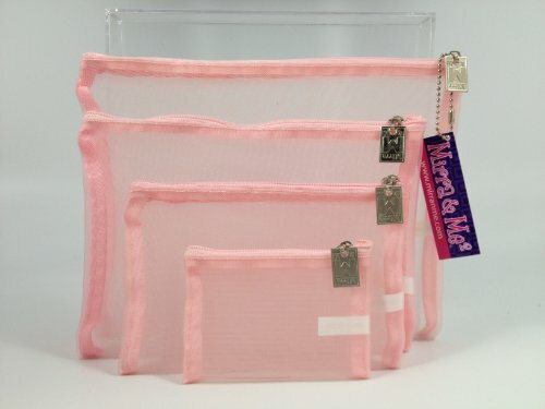 Mirra N Me – 32 Piece Mesh Zipper Bags – Multi Pack 8 Color Assortment