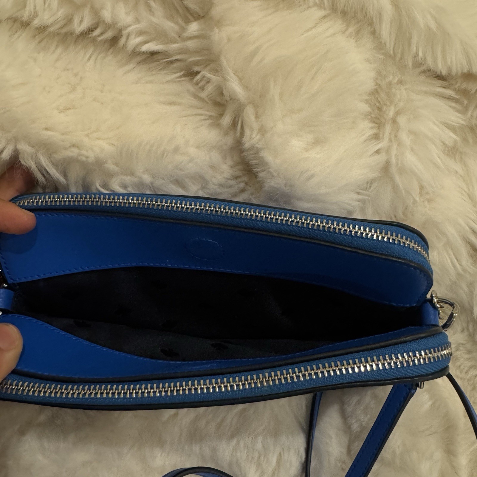 kate spade new york Blue Starfish Applique Small Crossbody Zip Detachable Strap