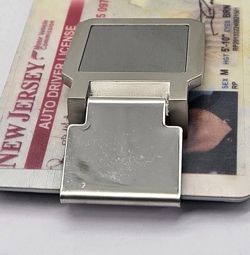 Money Clip Square Stainless Steel Men’s Wallet Card Cash Holder MCQ