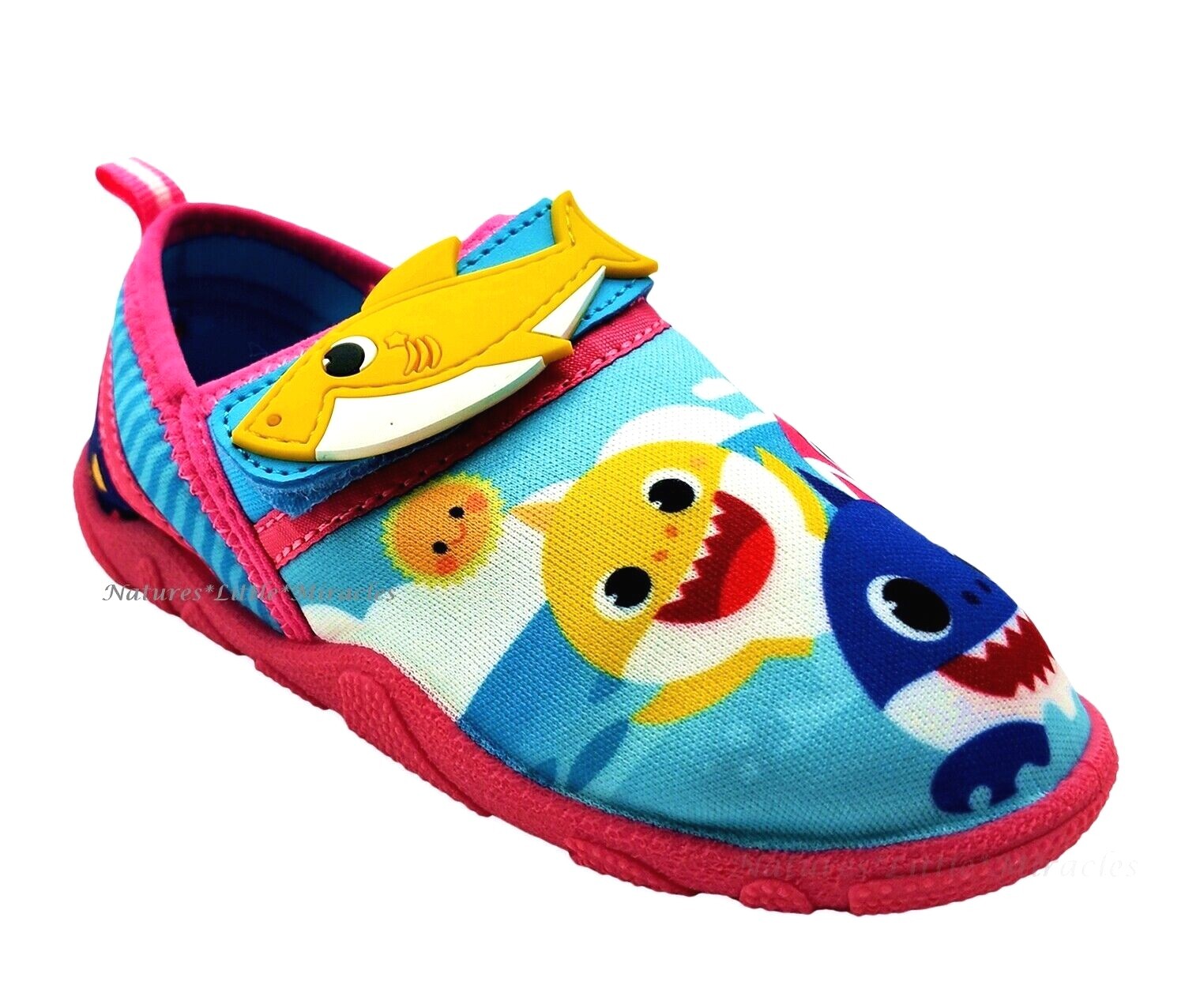 Baby Shark Water Shoes Girls Size 5 – 12 Toddler Aqua Sock Swim Sandal Beach NWT