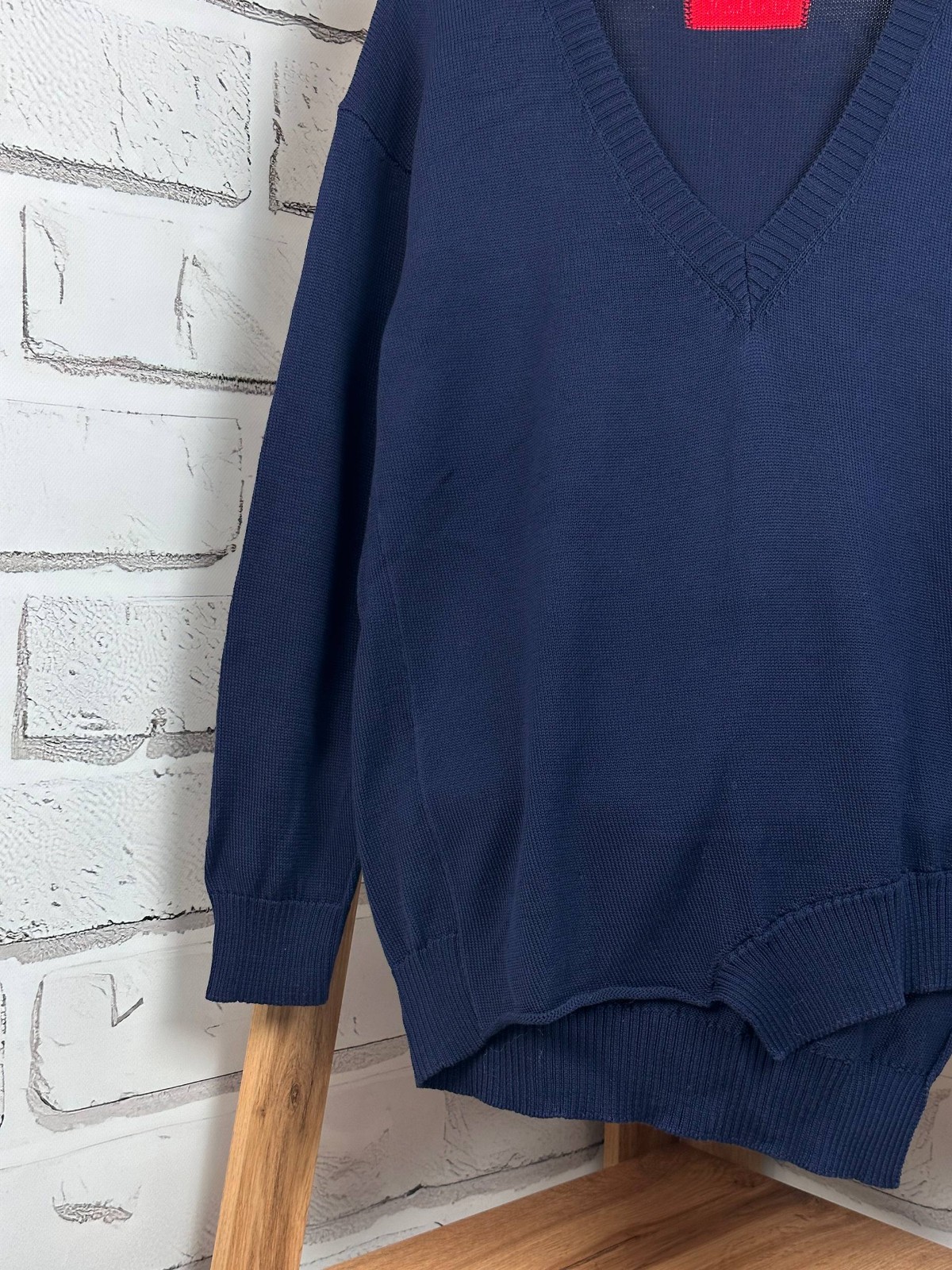 DSQUARED2 Pullover Sweater Oversized Assymetric Blue Size XS (US DUTIES PAID)