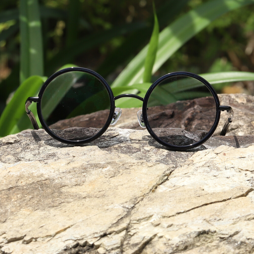 Retro Round Photochromic Reading Glasses Transition Sunglasses Reader +0.0~+4.00