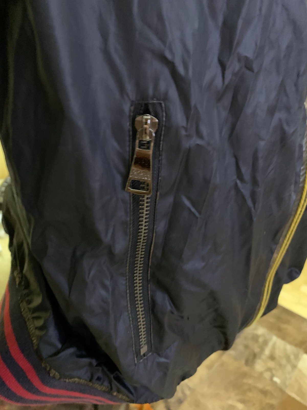 ITTIERRE Italy Men’s Hooded Jacket Windbreaker Navy Blue Size 52