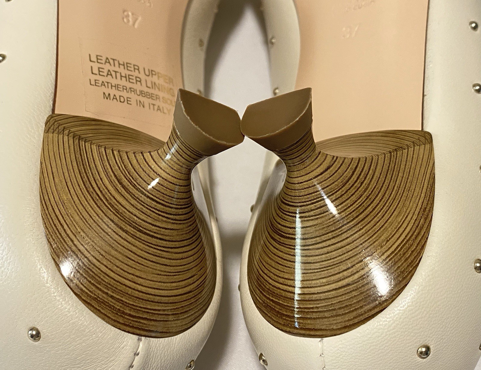 NWOB AGL 30mm Lenor Pumps Stud Embellished Women Kitten Heel EU37/US7 MSRP $495