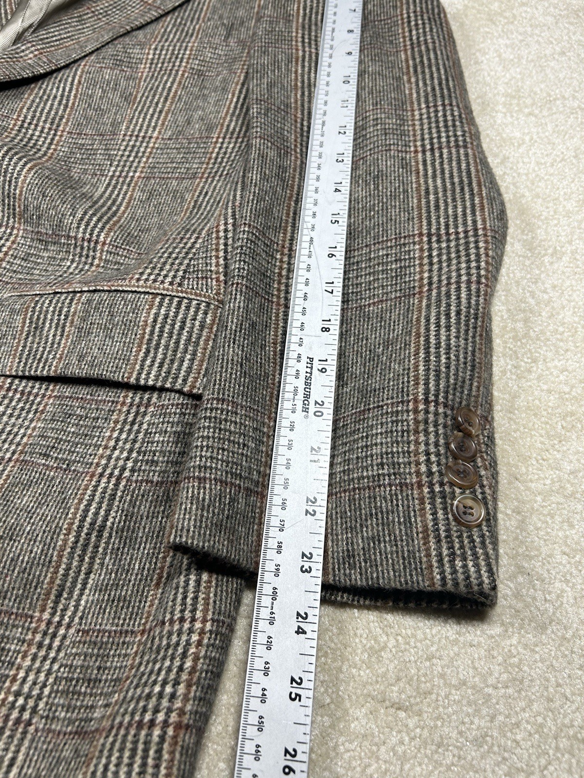 Vintage The Wilger Company 100% CAMEL HAIR Tan Sport Coat Blazer Jacket 43