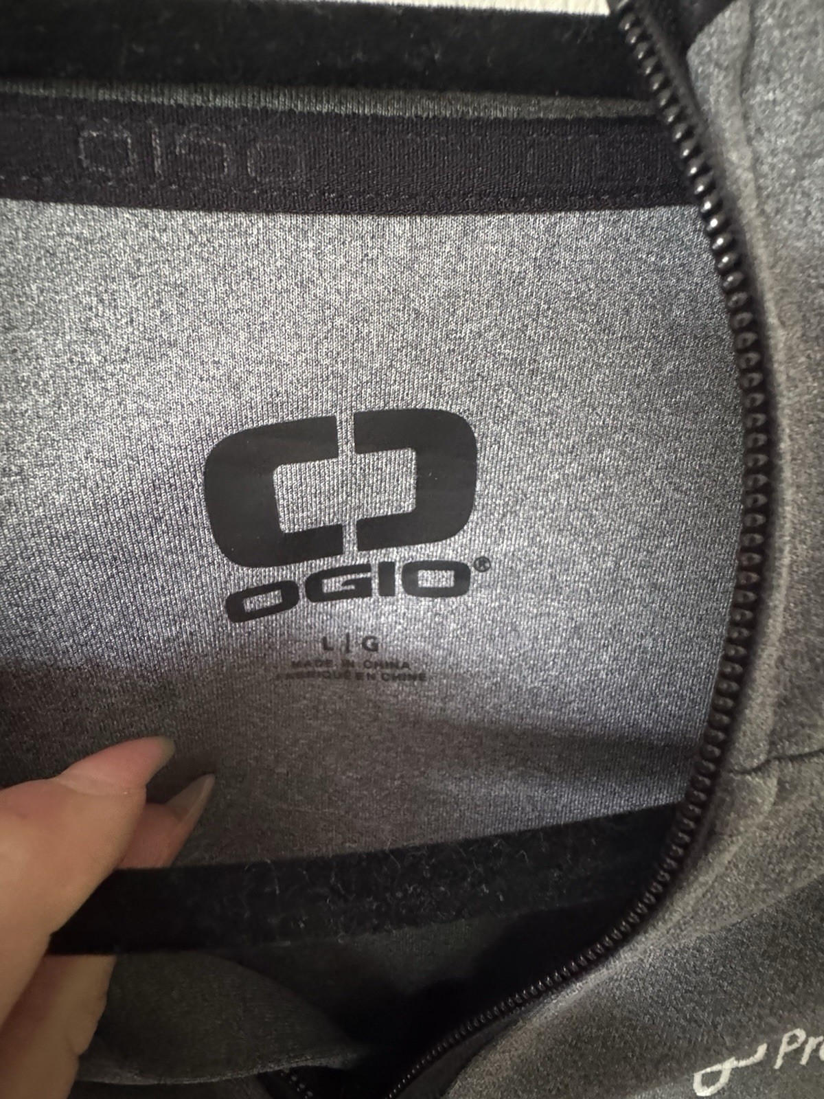 OGIO Endurance Full Zip Hooded Jacket Gray Premier Health Womens Large Athletic