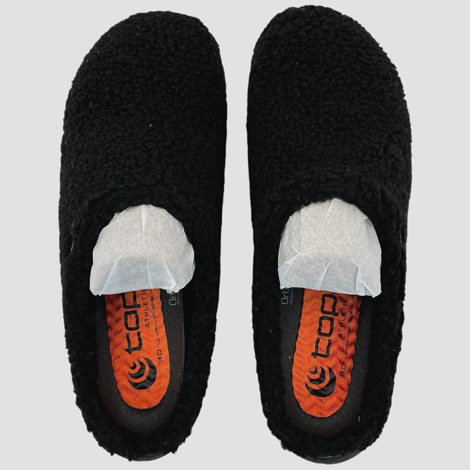 Topo Athletic Revive Men’s Size 10 Black Fleece Slip On Shoes NIB