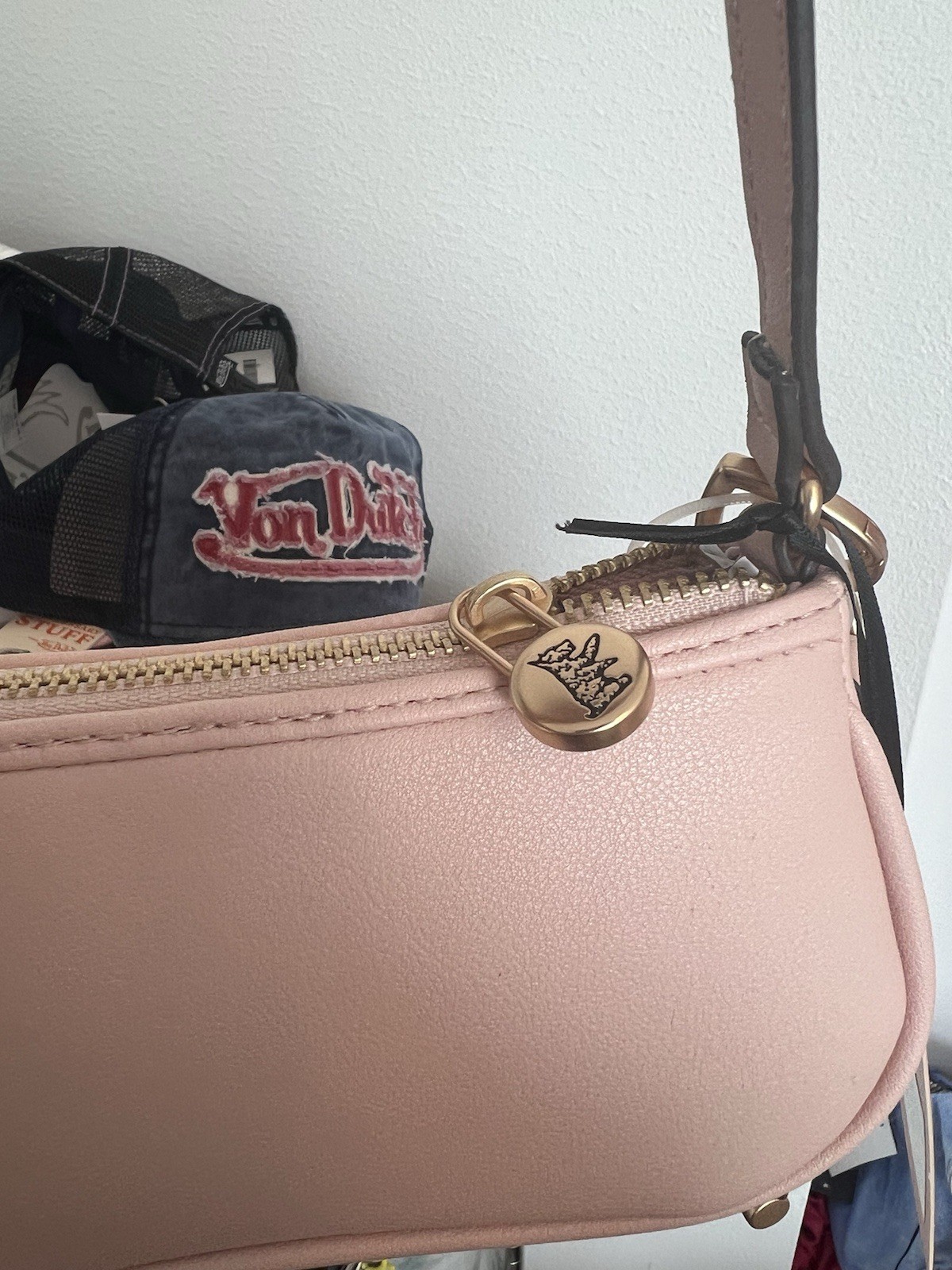 Juice Couture PINK CLAY ROYAL TO JUICY CONVERTIBLE BAGUETTE WRISTLET