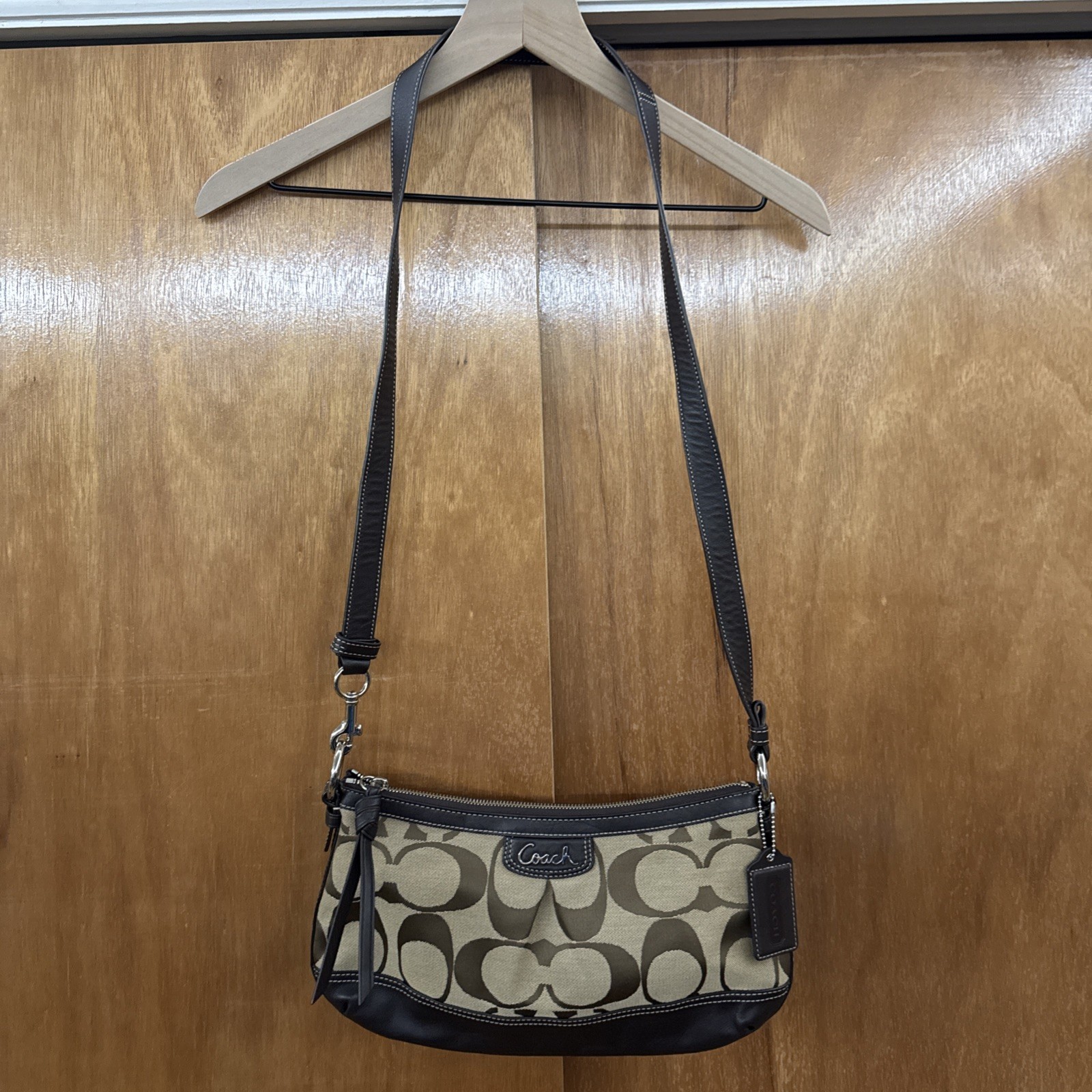 Coach Bag | Coach Park Signature Khaki Brown Duffle Purse